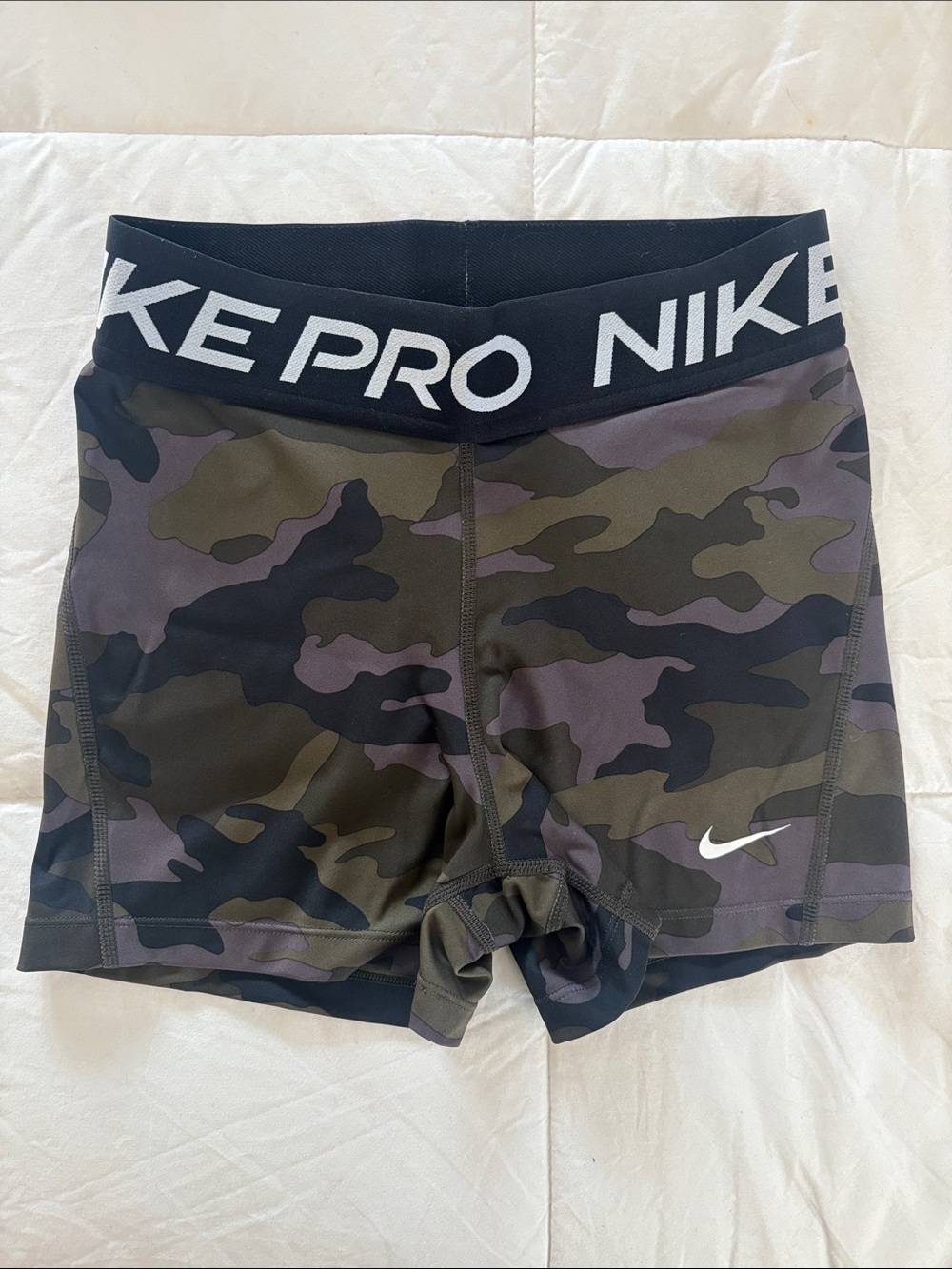 Nike Pro Camo Biker Shorts- X Small Summer Y2K